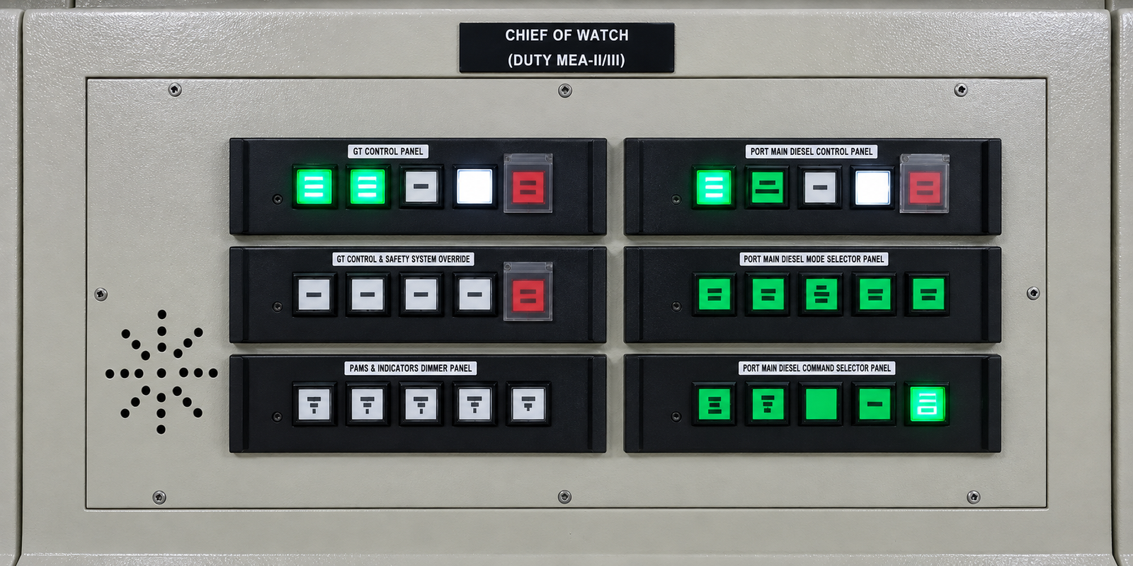 Precision equipment components prepared in an operational workshop